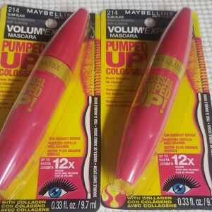 Maybelline Volum' Express Mascara in Glam Black with Pink and Yellow Packaging